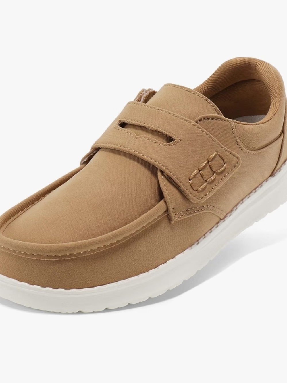 STQ Women's Slip on sz 8 Wide Toe Box Canvas Hook and Loop Lightweight Loafers
B